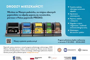 MGK Oleśnica testuje nowatorską technologię odbioru odpadów